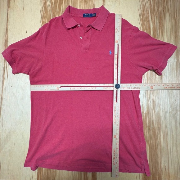 Polo Ralph Lauren Salmon Pinkish Men's 2XLT‎ Green Pony Shirt - Picture 4 of 6